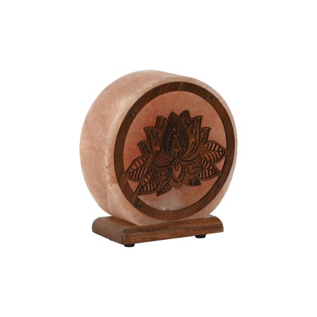 Desk lamp Home ESPRIT Brown Pink Wood Salt 15 W 220 V 16 x 7 x 18 cm Desk lamp Home ESPRIT Brown Pink Wood Salt 15 W 220 V 16 x 7 x 18 cm
