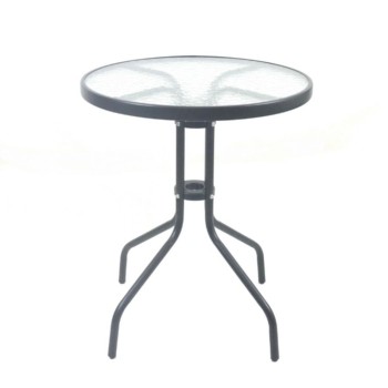 Tavolo da Pranzo Trivia Antracite Acciaio 60 x 60 x 70 cm