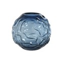 Vaso Home ESPRIT Azul Cristal Moderno 21,5 x 21,5 x 19 cm