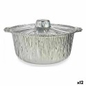 Conjunto de tabuleiros de cozinha Kinvara 66106 Alumínio 29 x 26 x 12 cm Descartável Com tampa Panela (12 Unidades)