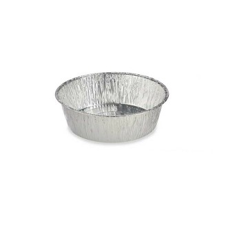 Set de Fuentes de Cocina Kinvara 30287 Aluminio Redondo 25 x 8 x 25 cm Desechable (12 Unidades)