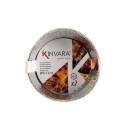 Set di Teglie da Cucina Kinvara 30287 Alluminio Rotondo 25 x 8 x 25 cm Monouso (12 Unità)