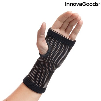 Muñequera de Sujeción con Hilos de Cobre y Carbón de Bambú Wristcare InnovaGoods