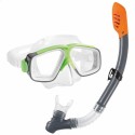 Occhialini da Snorkeling e Boccaglio per Bambini Intex Verde