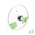 Set von 3 selbstklebenden Haltern für Topfdeckel Smarack InnovaGoods