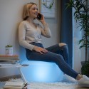Assento Insuflável com LED Multicolor e Controlo Remoto Pulight InnovaGoods