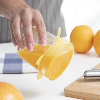 Conjunto de 10 Tampas de Cozinha Reutilizáveis e Ajustáveis Lilyd InnovaGoods