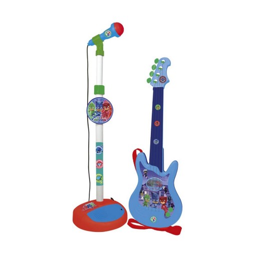 Guitarra Infantil PJ Masks   Microfone Azul