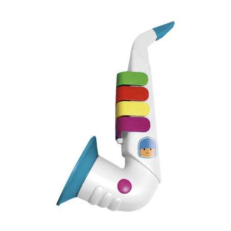 Saxofone de 4 Notas Pocoyo   Com estojo Brinquedo musical
