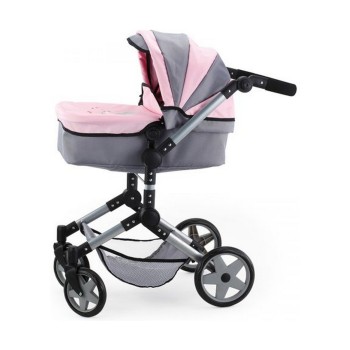 Carrinho para Bonecas Reig Pram Neo Pro Cinzento 57 cm