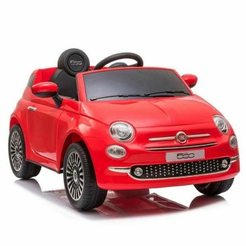 Voiture électrique pour enfants Fiat 500 Rouge Avec télécommande MP3 30 W 6 V 113 x 67,5 x 53 cm