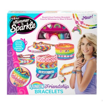 Kit per Creare Braccialetti Cra-Z-Art Friendship Plastica 15 x 23 x 0,1 cm (4 Unità)