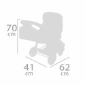 Carrozzina per Bambole Decuevas Funny Pieghevole 3 in 1 41 x 62 x 70 cm