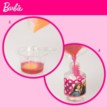 Kit para criar Maquilhagem Barbie Studio Color Change Verniz de unhas 15 Peças