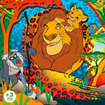 Puzzle per Bambini The Lion King Double-face 24 Pezzi 70 x 1,5 x 50 cm (12 Unità)