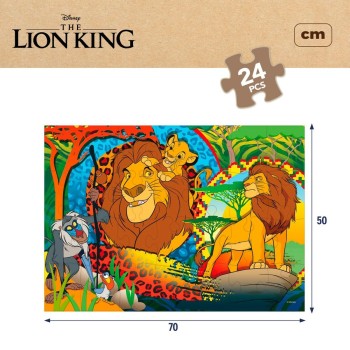 Puzzle per Bambini The Lion King Double-face 24 Pezzi 70 x 1,5 x 50 cm (12 Unità)