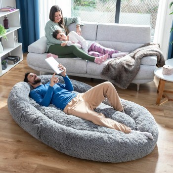 Cama de Perro para Humanos  Human Dog Bed XXL InnovaGoods Grey