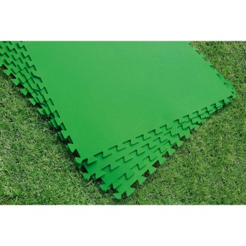Bestway Poolboden Foam Grün 9 Stücke 78x78 cm Garten 58636