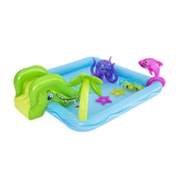 Bestway Piscine Gonflable Parc de Jeux Aquarium 239x206x86 cm +2 Ans Jardin 53052