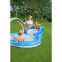 Bestway Piscina Inflável Parque de Jogos Arco-íris 257x145x91 cm +2 Anos Jardim 53092
