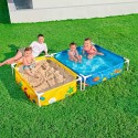 Bestway Piscine Rigide Enfant Avec Bac à Sable 213x122x30,5 cm +2 ans Jardin 00561