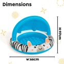 Bestway Piscina Inflável Infantil Safari Ring 97x66 cm +2 Anos Jardim 52559