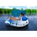 Bestway Roda Insuflável com Pegas Rapid Rider com Guarda-sol D137cm Praia e Piscina 43725