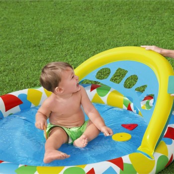 Bestway Piscina Gonfiabile Infantile Apprendimento 120x117x46 cm +4 mesi Giardino 52378
