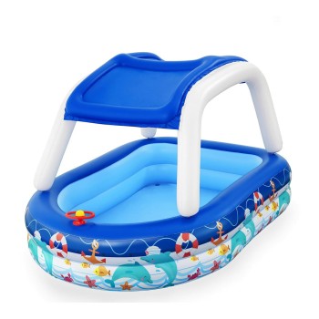 Inflatable Paddling Pool for Children Bestway Multicolour 213 x 155 x 132 cm 175 x 262 x 51 cm Ship
