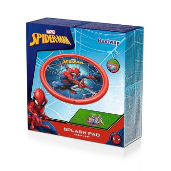 Bestway Piscina Gonfiabile con Spruzzatore Spiderman D165 cm +2 Anni Giardino 98792