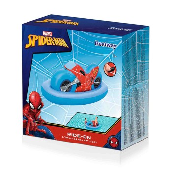 Bestway Gonfiabile Moto Spiderman 170x84 cm +3 Anni Spiaggia e Piscina 98794