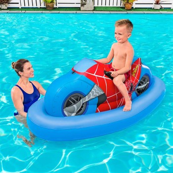 Bestway Gonfiabile Moto Spiderman 170x84 cm +3 Anni Spiaggia e Piscina 98794