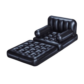 Bestway Poltrona Gonfiabile 4 Posizioni Nero 191x38x25 cm Interno 75114