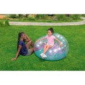 Bestway Sillon Hinchable Gigante Purpurina 114x112x66 cm +6 Años Interior y Jardin 75115