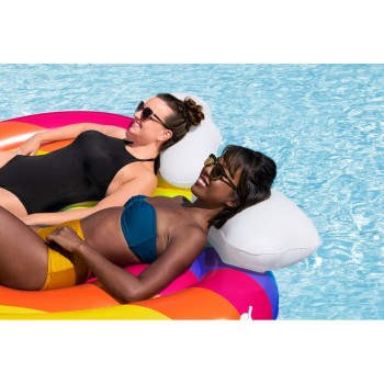 Bestway Ilha Flutuante Inflável Arco-íris 175x163 cm Praia e Piscina 43722