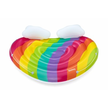 Bestway Isla Flotante Hinchable Arcoiris 175x163 cm Playa y Piscina 43722