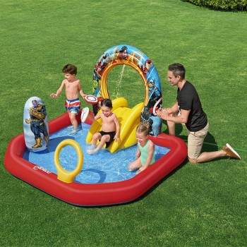 Bestway Piscina Gonfiabile Parco Giochi Avengers 211x198x125 cm +2 Anni Giardino 98800