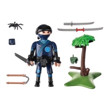 Statuetta Articolata Playmobil Ninja 15 Pezzi