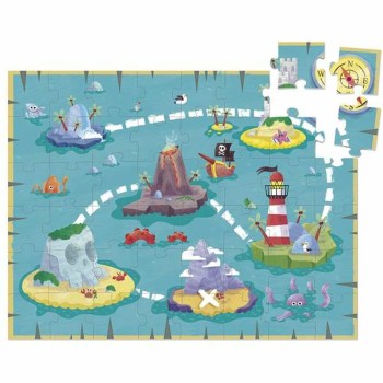 Puzzle Infantil Diset XXL Barco Pirata 48 Peças