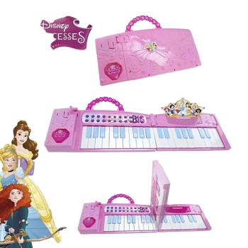 Piano de juguete Disney Princess Electrónico Plegable Rosa