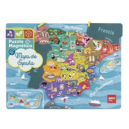 Puzzle Apli Espanha Magnético 50 Peças