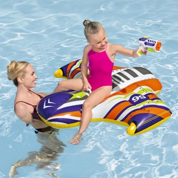 Bestway Figura Inflável Espaço com Maçaneta com Pistola de Água 117x107 cm +3 Anos praia e piscina 41503