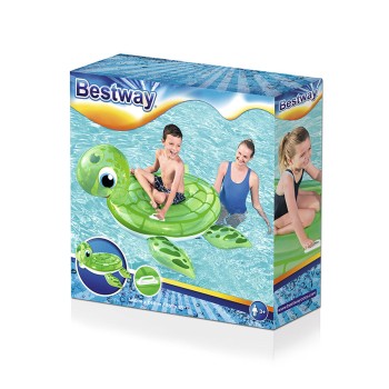 Bestway Figura Inflável Tartaruga com Alças 140x140 cm +3 Anos Praia e Piscina 41041
