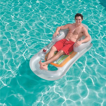 Bestway Poltrona Inflável Design Fashion Pés Refrescantes Cor Sortida 161x84 cm Praia e Piscina 43028