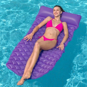 Bestway aufblasbare Rollliege Verschiedene Farben 213x86 cm Strand und Pool 44020