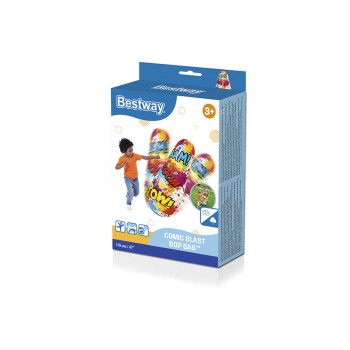 Bestway Punching Inflável Comic 119 cm +3 Anos Interior e Jardim 52630
