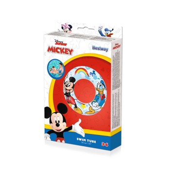 Bestway Flotatore Gonfiabile Disney Mickey & Friends D56 cm +3 a 6 Anni Spiaggia e Piscina 91004