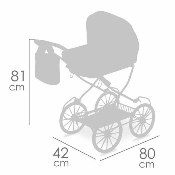 Carrito para Muñecas Decuevas Koala 42 x 80 x 81 cm