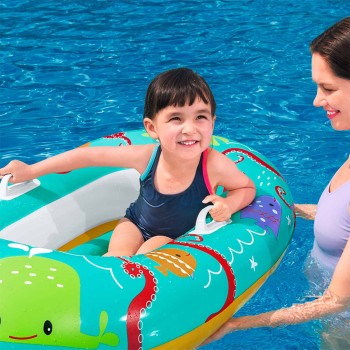 Bestway Manicotti Gonfiabili Decorati Sicurezza Bambino 25x15 cm +3 a 6 Anni Spiaggia e Piscina 32273