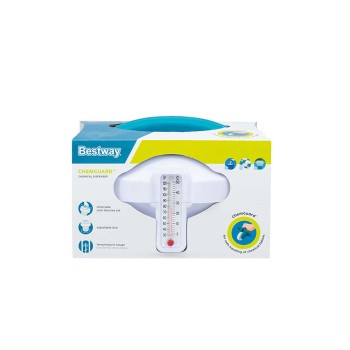 Dispensador de Cloro Bestway 11 x 11 x 16 cm Termómetro Grande